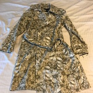 NY&Co. Camo floral neutral trench coat